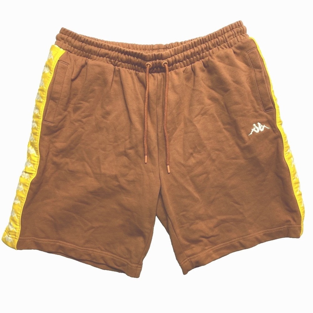 Kappa Banda Shorts Mens 3XL Brown Track Regular Fit Treadwells